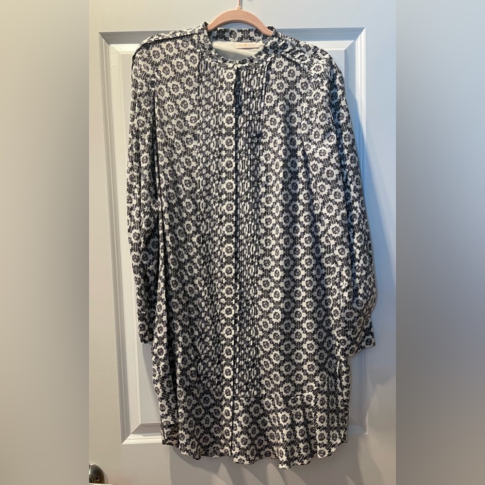 Tory Burch pleated shift silk dress